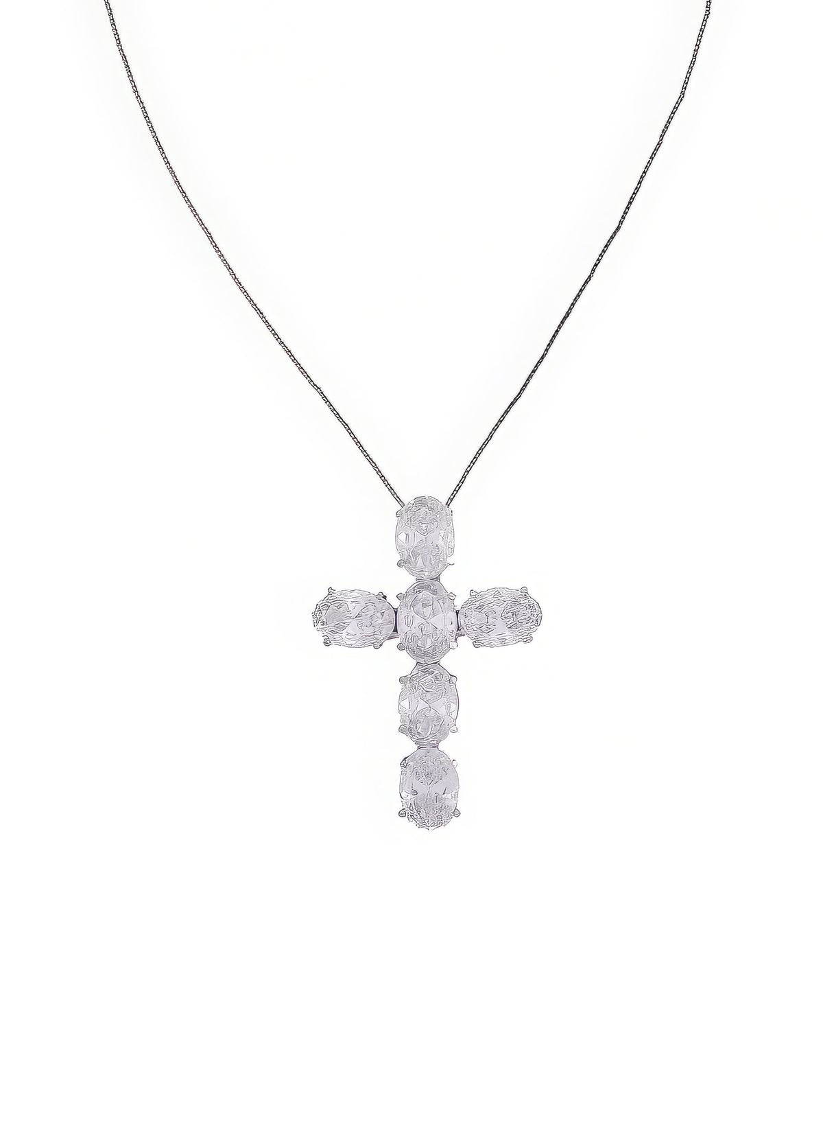 silver faith pendant necklace Bombay Sunset