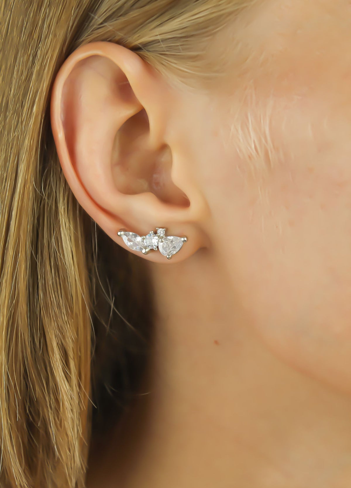 silver benitta earrings Bombay Sunset