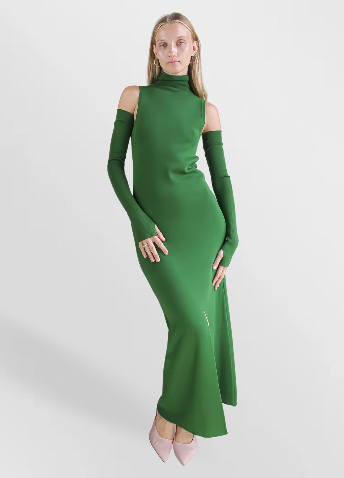 Gigi Wool Green Dress