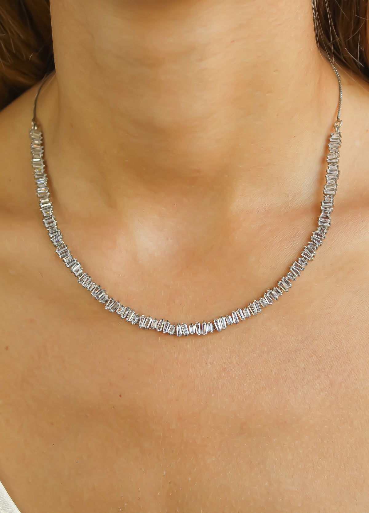 silver fiano necklace Bombay Sunset
