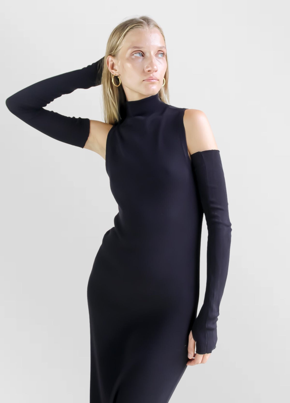 Gigi Wool Black Dress
