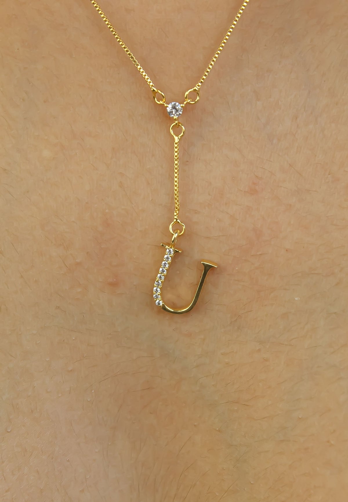 Golden Alphabet Necklaces
