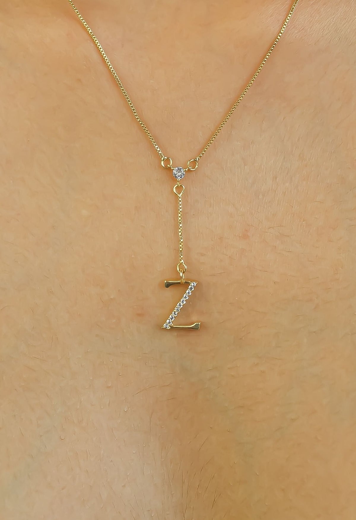 Golden Alphabet Necklaces