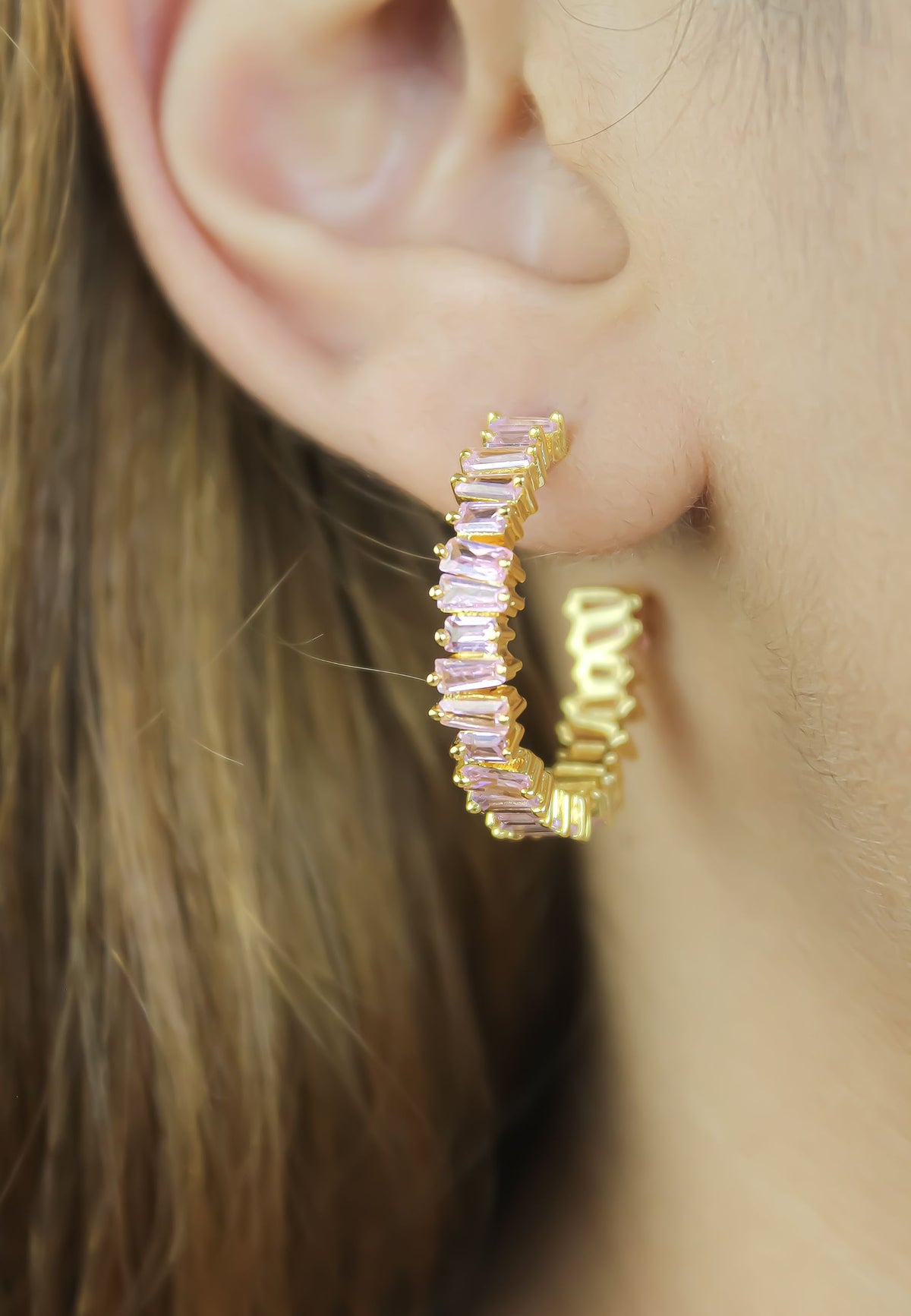 lecce hoop earrings Bombay Sunset