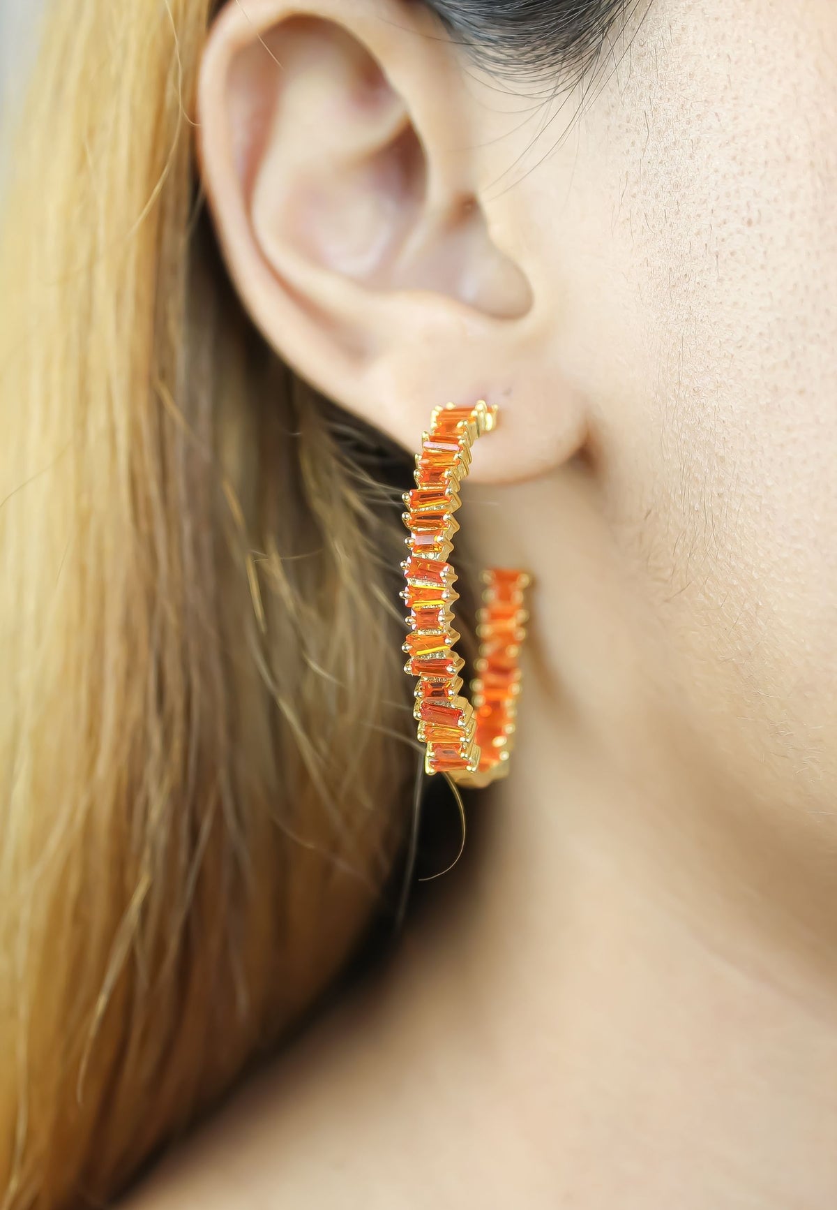 narni hoop earrings Bombay Sunset