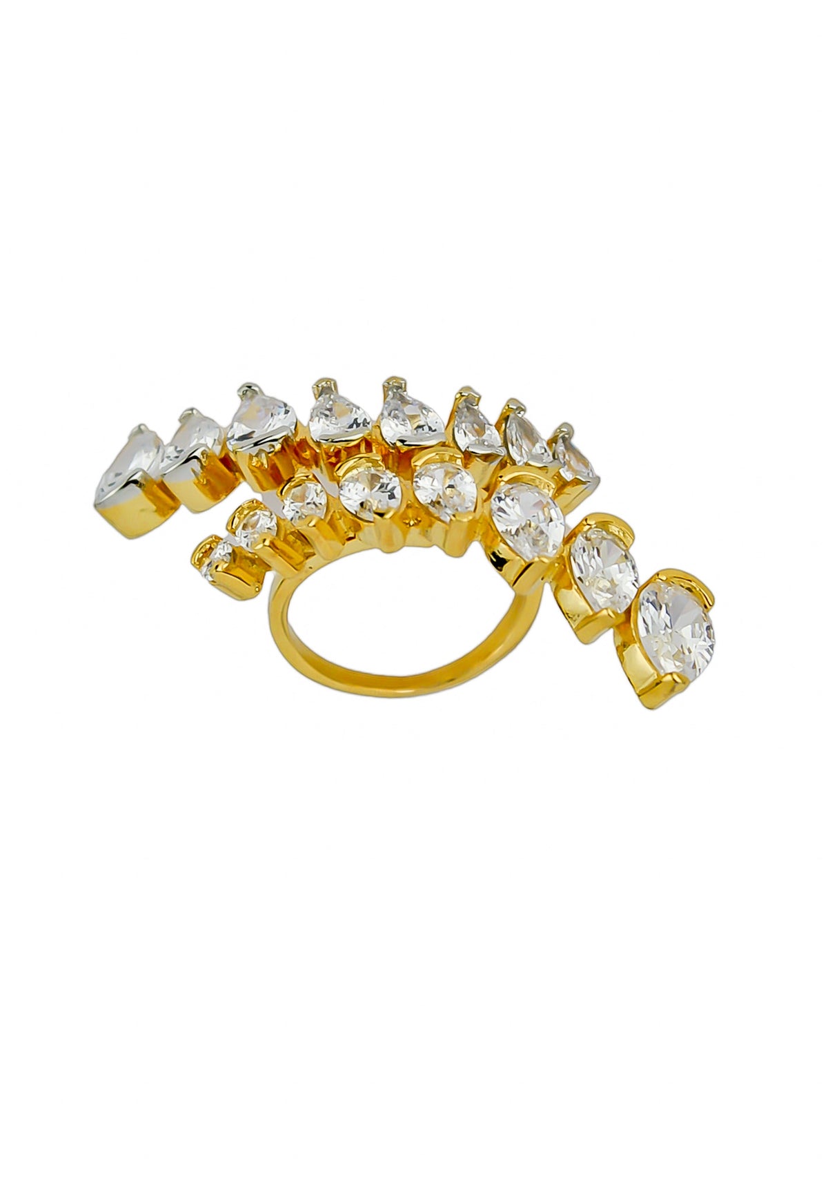 Crystal Spikes Ring