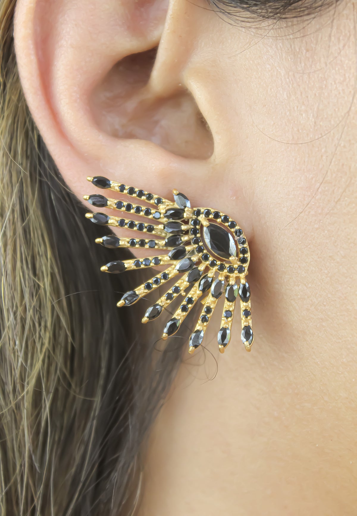 colosseo earrings Bombay Sunset