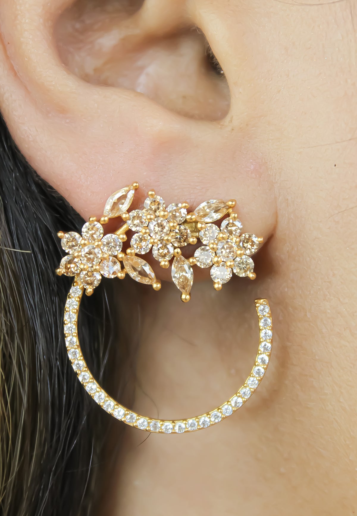 Golden Salamander Earrings