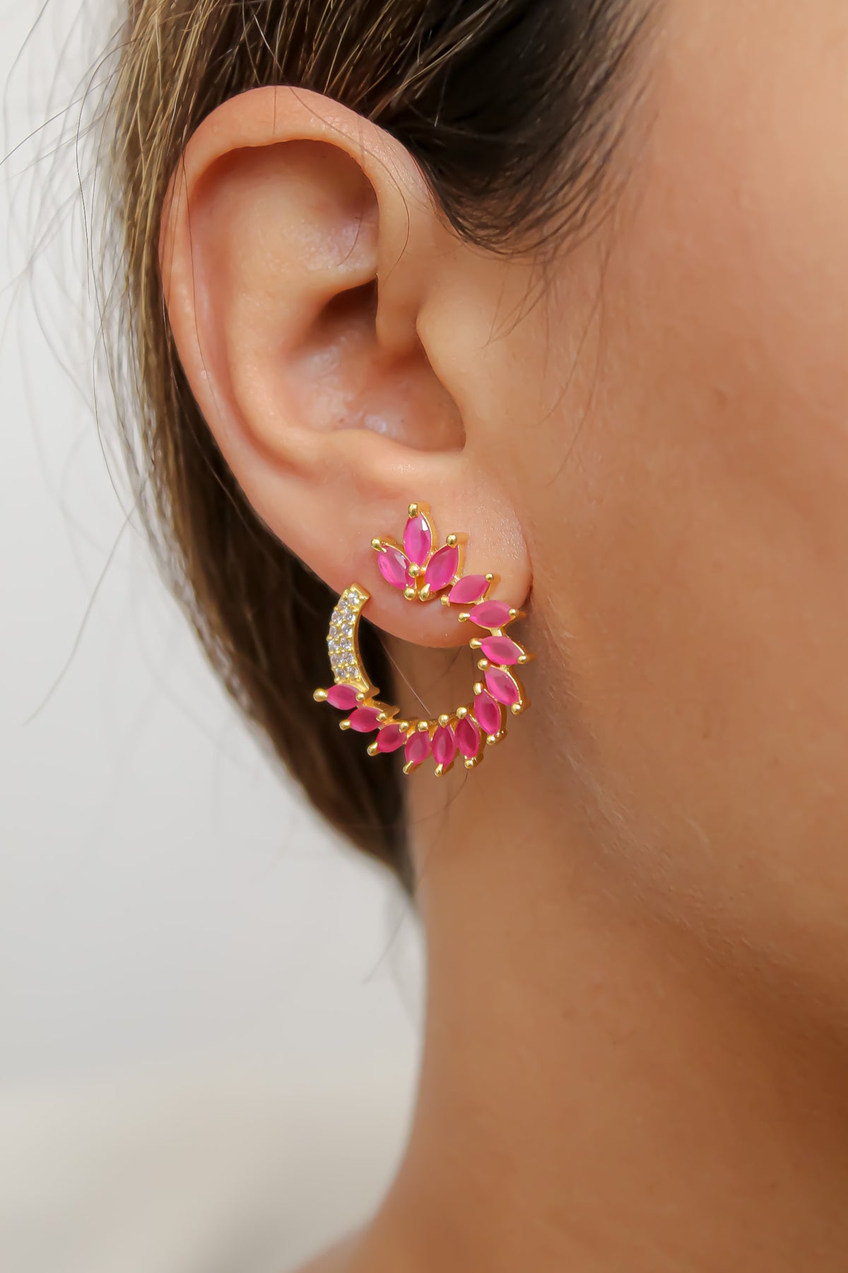 golden viper earrings Bombay Sunset