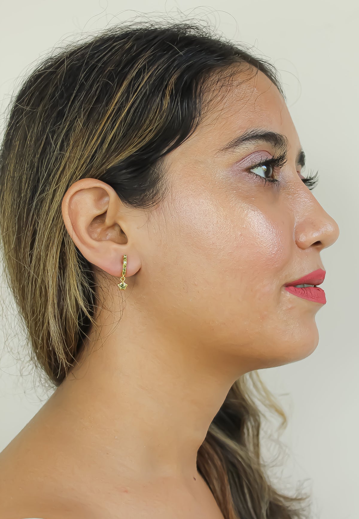Crescent Moon Star Earrings