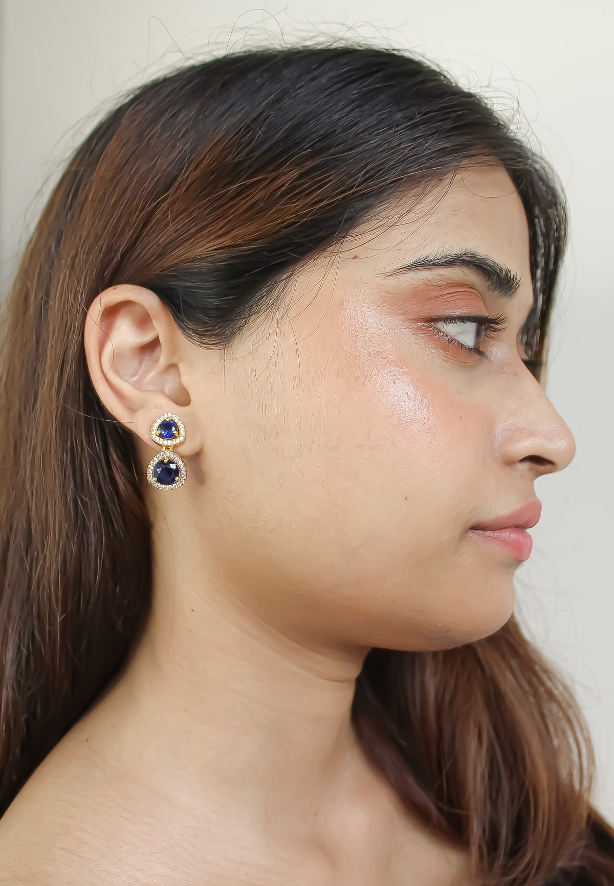 nikobar stone earrings below 50 boda bodas fiesta invitada Bombay Sunset