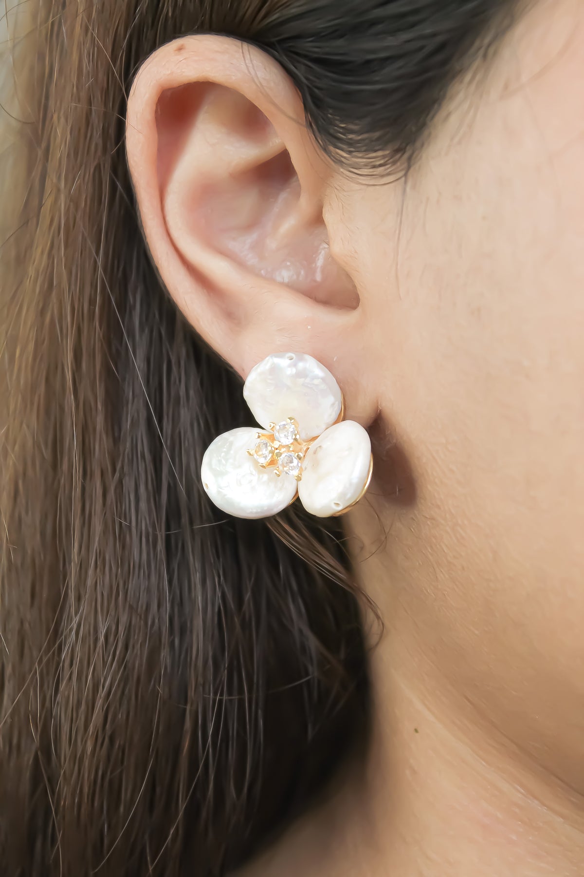 Pearl Clover Earrings